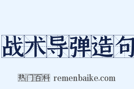 战术导弹造句是什么意思的图片